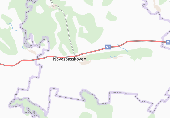 Karte Stadtplan Novospasskoye