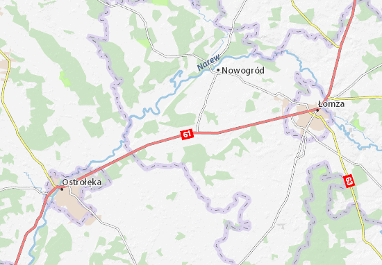 Karte Stadtplan Miastkowo