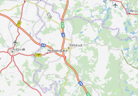 Karte Stadtplan Wittstock