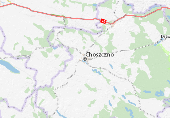 Kaart Plattegrond Choszczno