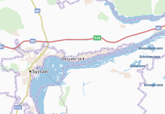 Mapa Oktyabr&#x27;sk
