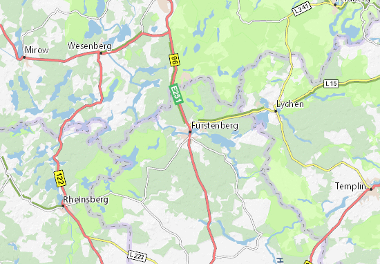 Kaart Plattegrond Fürstenberg