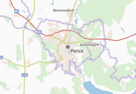 Karte Stadtplan Penza