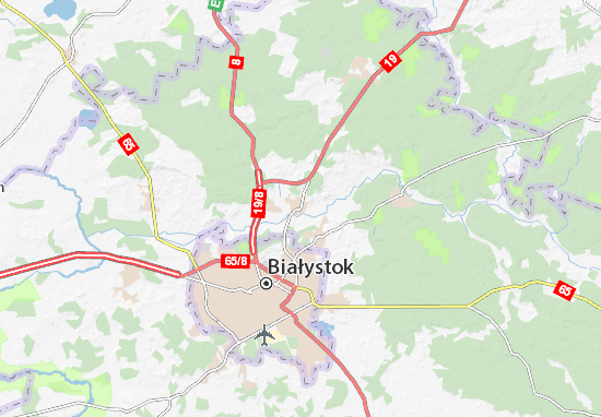 Kaart Plattegrond Wasilków