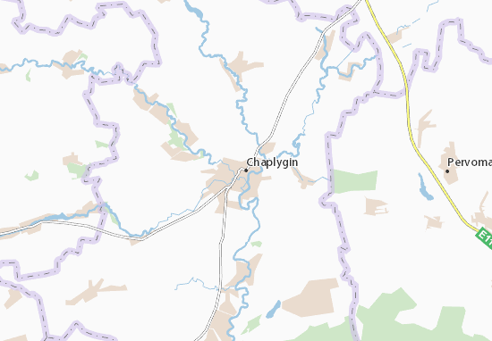 Karte Stadtplan Chaplygin