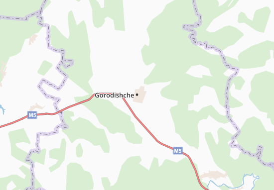Mapa Gorodishche