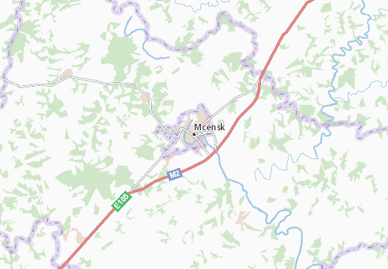 Karte Stadtplan Mcensk