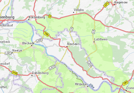 Karte Stadtplan Neuhaus
