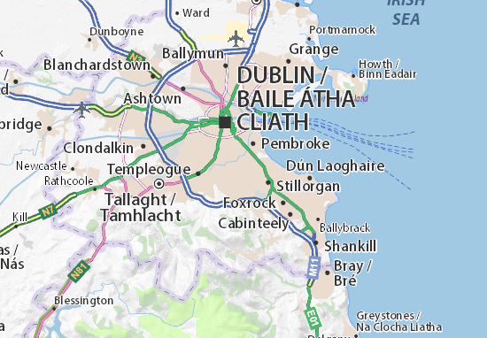 Kaart Plattegrond Clonskeagh