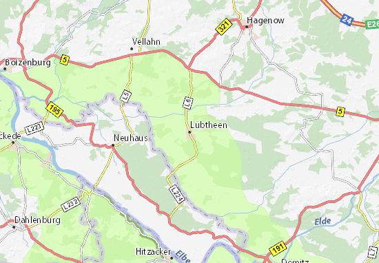 Lübtheen Map