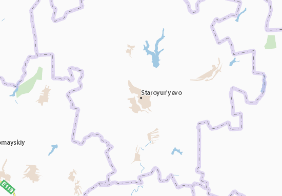 Karte Stadtplan Staroyur&#x27;yevo