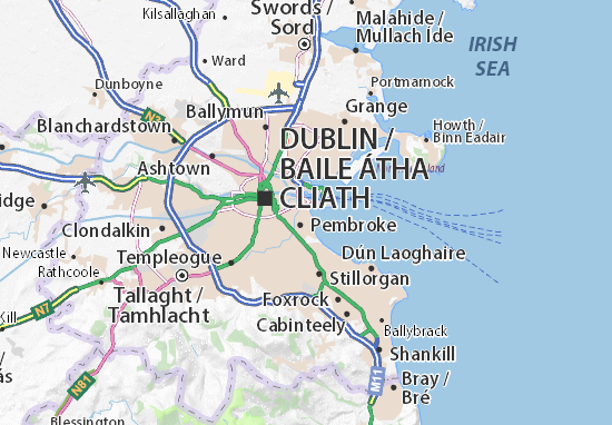Karte Stadtplan Irishtown