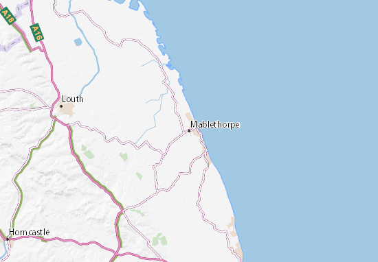 Karte Stadtplan Mablethorpe
