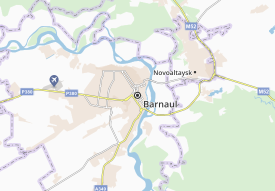 Kaart Plattegrond Barnaul