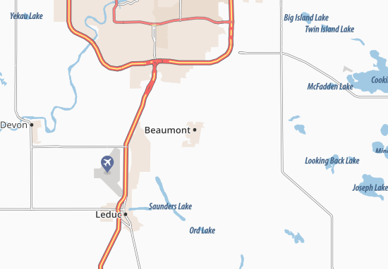 Karte Stadtplan Beaumont