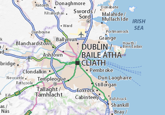 Karte Stadtplan Ballybough