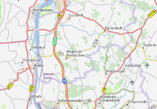 Karte Stadtplan Bramstedt