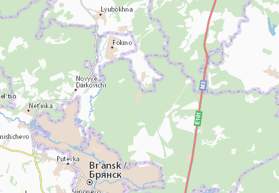 Mapa Steklyannaya-Raditsa