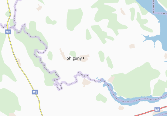 Mapa Shigony