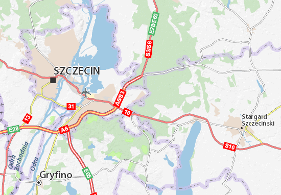 Karte Stadtplan Szczecin - Wielgowo