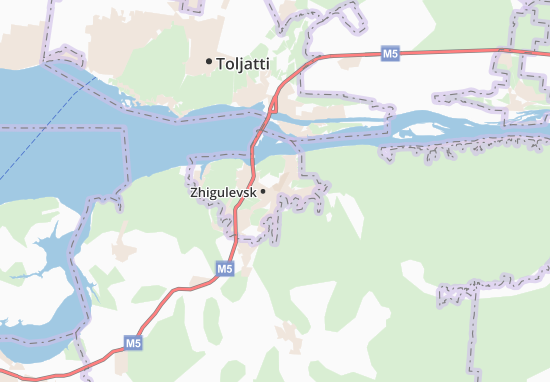 Mapa Zhigulevsk