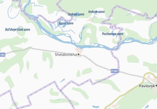 Mapa Shelabolikha