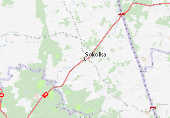 Karte Stadtplan Sokółka