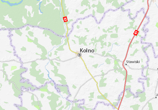 Karte Stadtplan Kolno