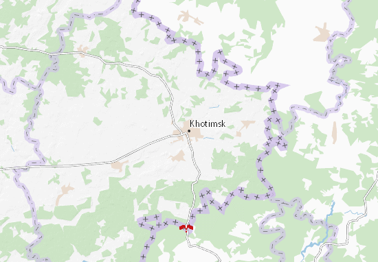 Karte Stadtplan Khotimsk