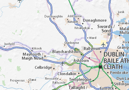 Karte Stadtplan Dunboyne