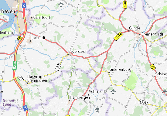Kaart Plattegrond Kirchwistedt