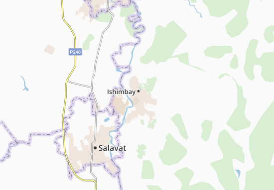 Karte Stadtplan Ishimbay