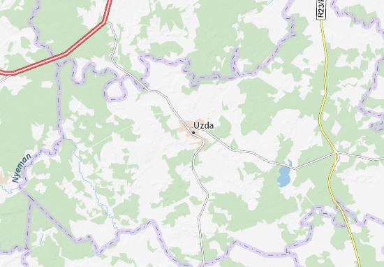 Uzda Map