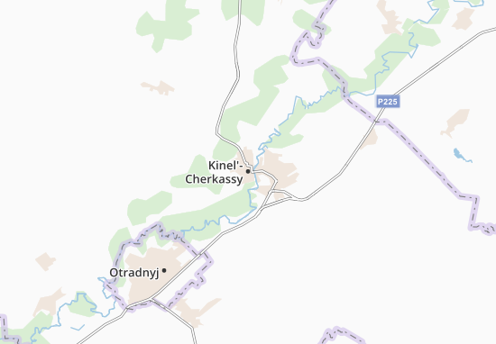 Karte Stadtplan Kinel&#x27;-Cherkassy