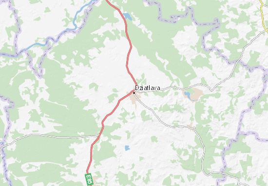 Dziatłava Map
