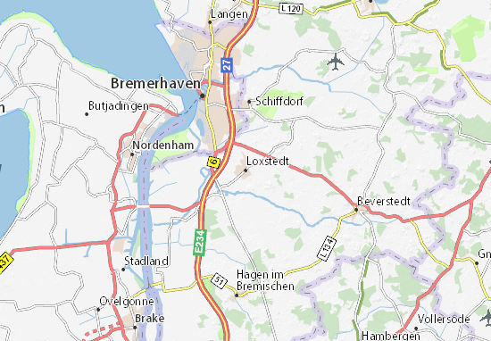 Karte Stadtplan Loxstedt