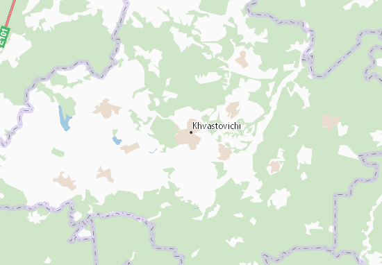 Kaart Plattegrond Khvastovichi