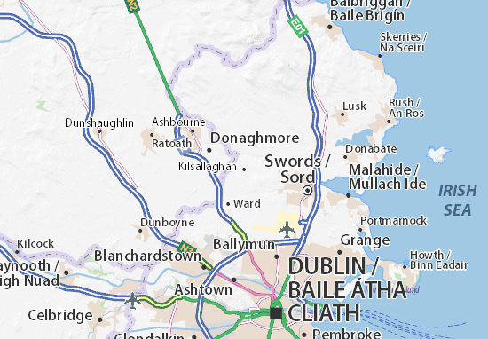 Kaart Plattegrond Kilsallaghan