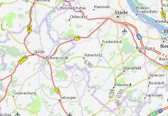 Kutenholz Map