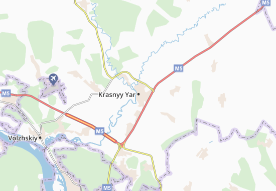 Karte Stadtplan Krasnyy Yar