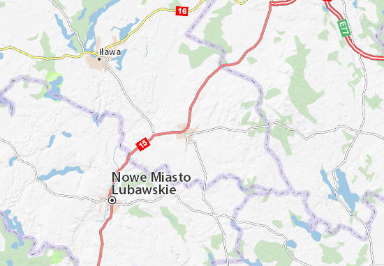 Karte Stadtplan Lubawa