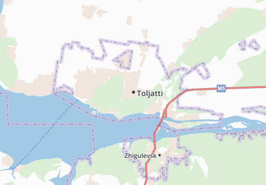 Kaart Plattegrond Toljatti