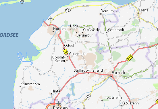 Karte Stadtplan Rechtsupweg