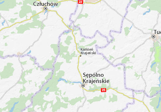 Karte Stadtplan Kamień Krajeński