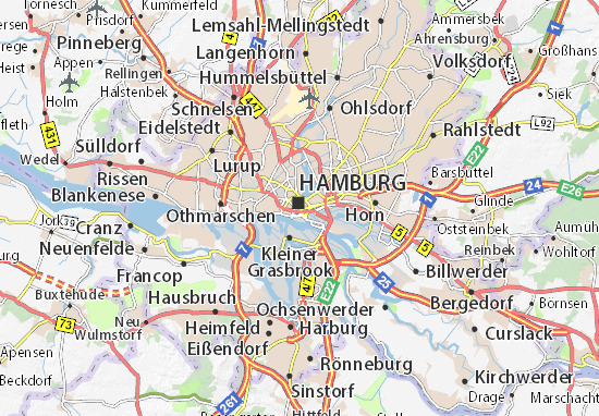 Kaart Plattegrond Altstadt