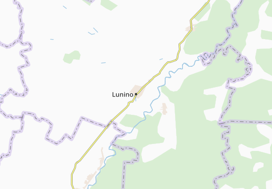 Karte Stadtplan Lunino
