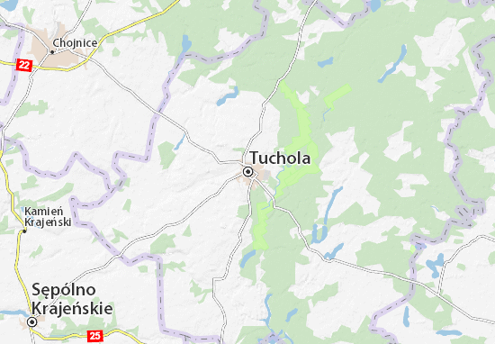 Karte Stadtplan Tuchola