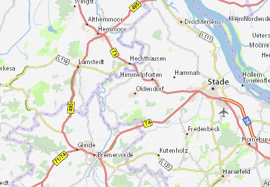 Karte Stadtplan Oldendorf