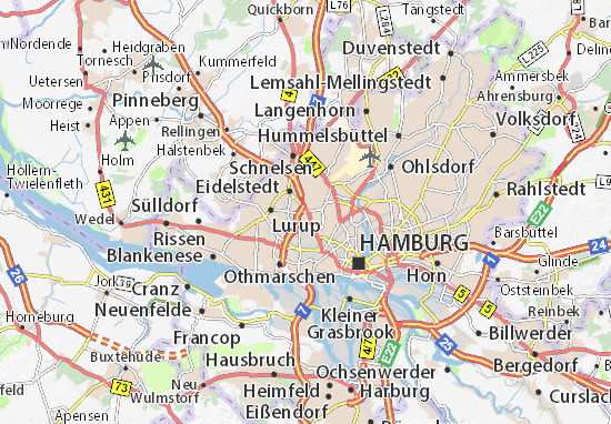 Karte Stadtplan Stellingen