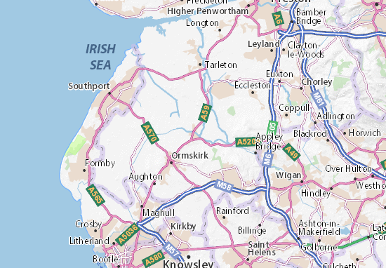 Burscough Map